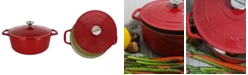 Chasseur French Enameled Cast Iron 5.25 Qt. Round Dutch Oven